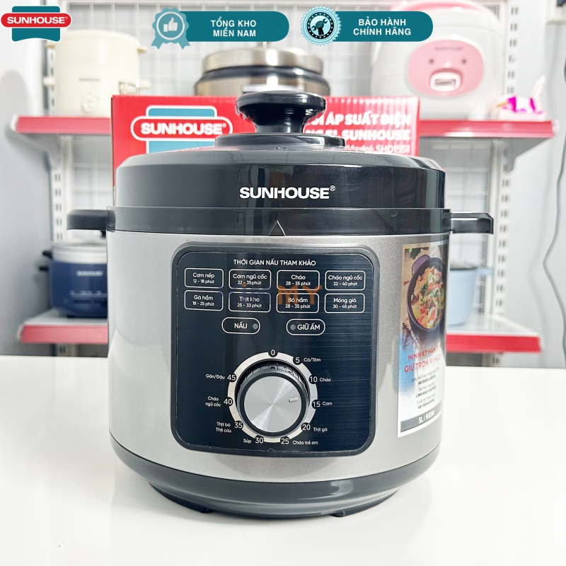 Nồi cơm áp suất đa năng 5L Sunhouse SHD1551 - 900W